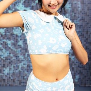 *NWT* Disney Alice in Wonderland Peter Pan Collar Matching Bikini Set (Size:M)